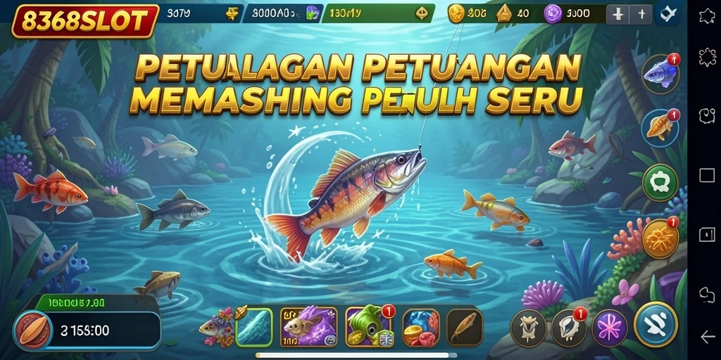 Tangkapan ikan yang mengesankan dalam gameplay Fishing 8368SLOT.