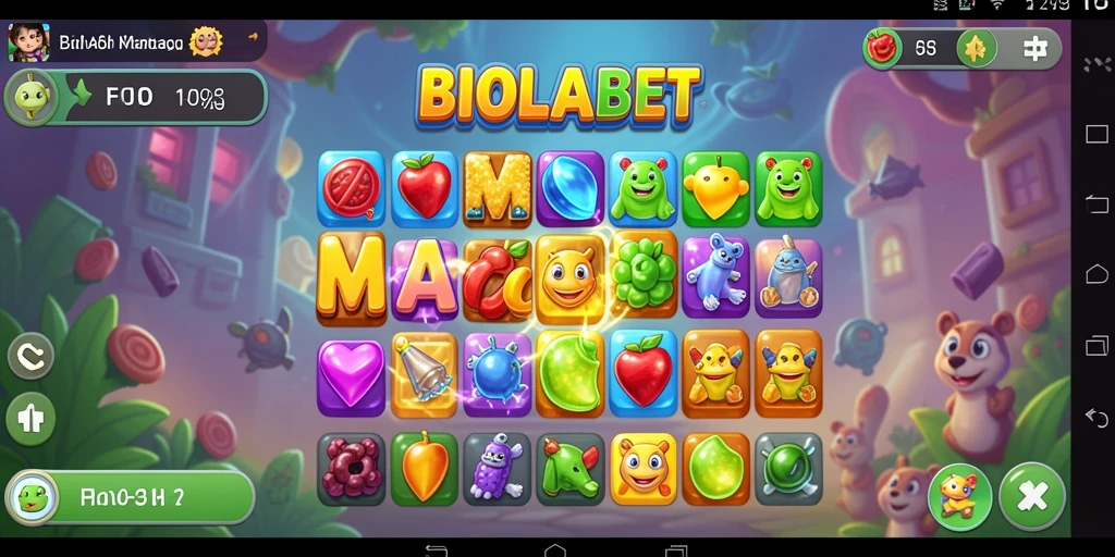 Tampilan menarik dari gameplay BIOLABET yang penuh warna.