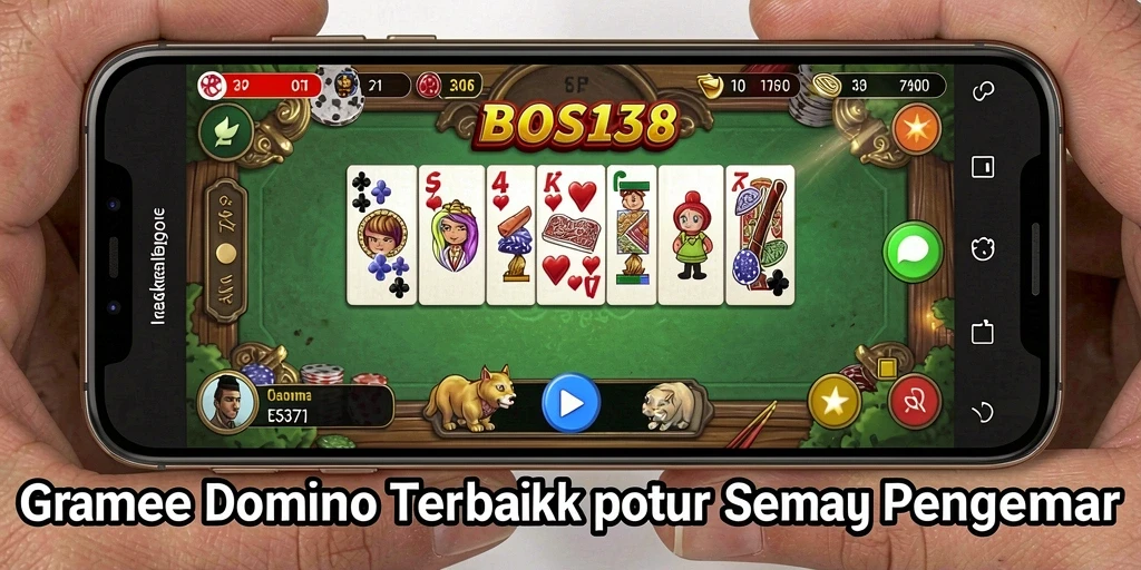 Tampilan gameplay seru dari BOS138 dalam permainan Domino.