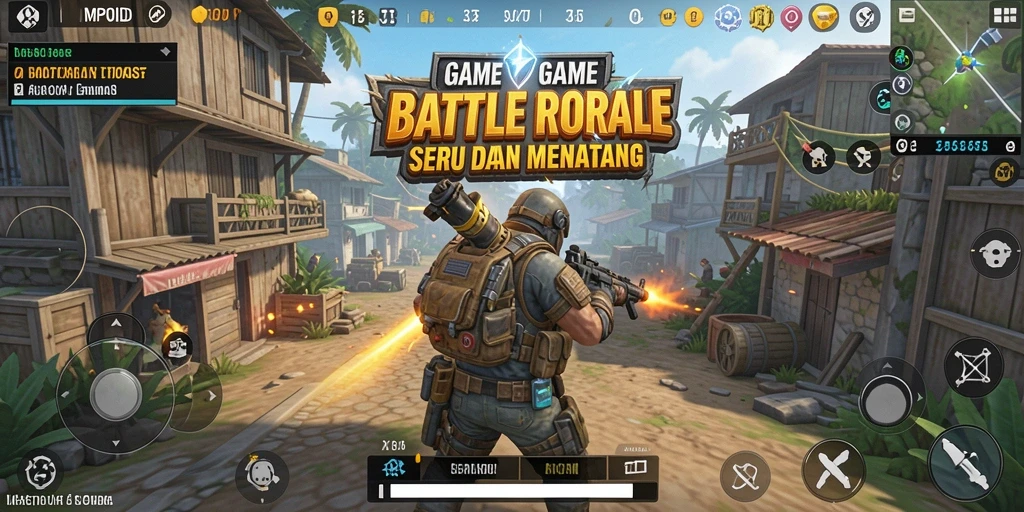 Tangkapan layar MPOID yang menampilkan aksi Battle Royale yang mendebarkan.