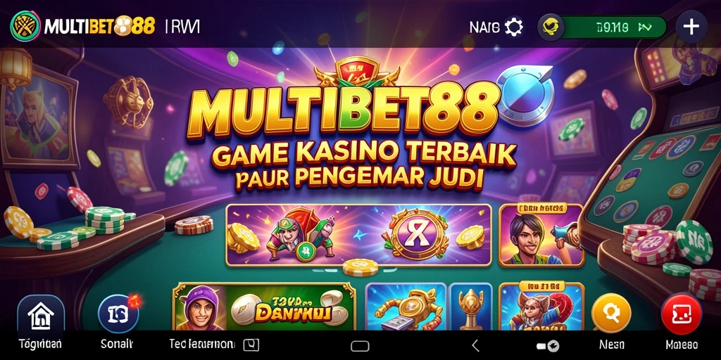 Tampilan menarik gameplay Kasino MULTIBET88 dengan berbagai pilihan permainan.
