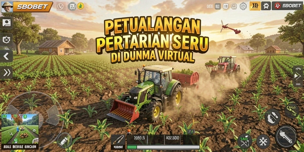 Tangkapan layar menunjukkan gameplay menarik di kebun virtual.